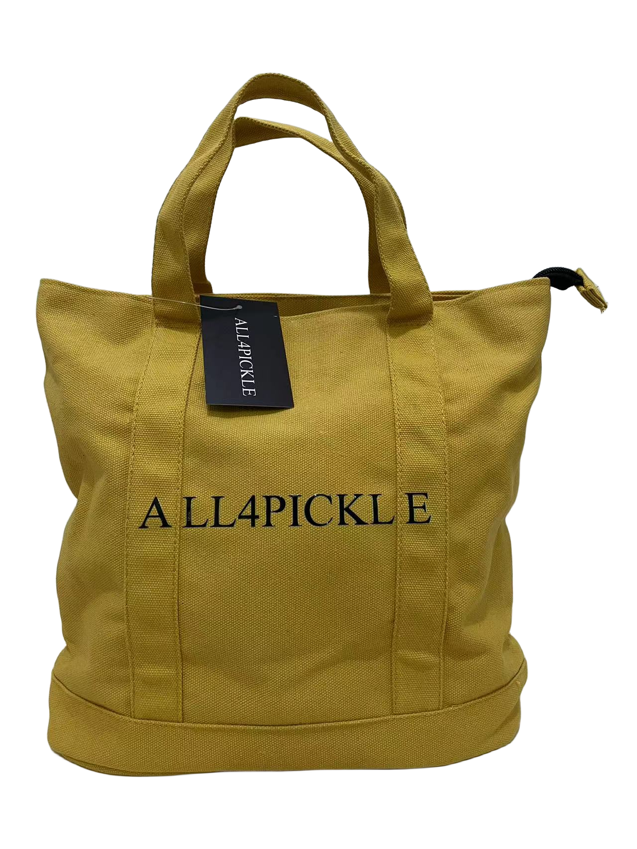 ALL4PICKLE Canvas Tote Bag, Multi-Pocket Hobo Bag