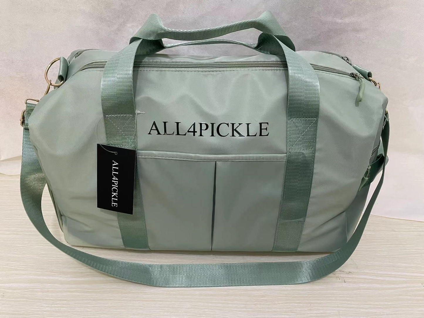 ALL4PICKLE Gym Bag Womens Mens with Shoes Compartment and Wet Pocket