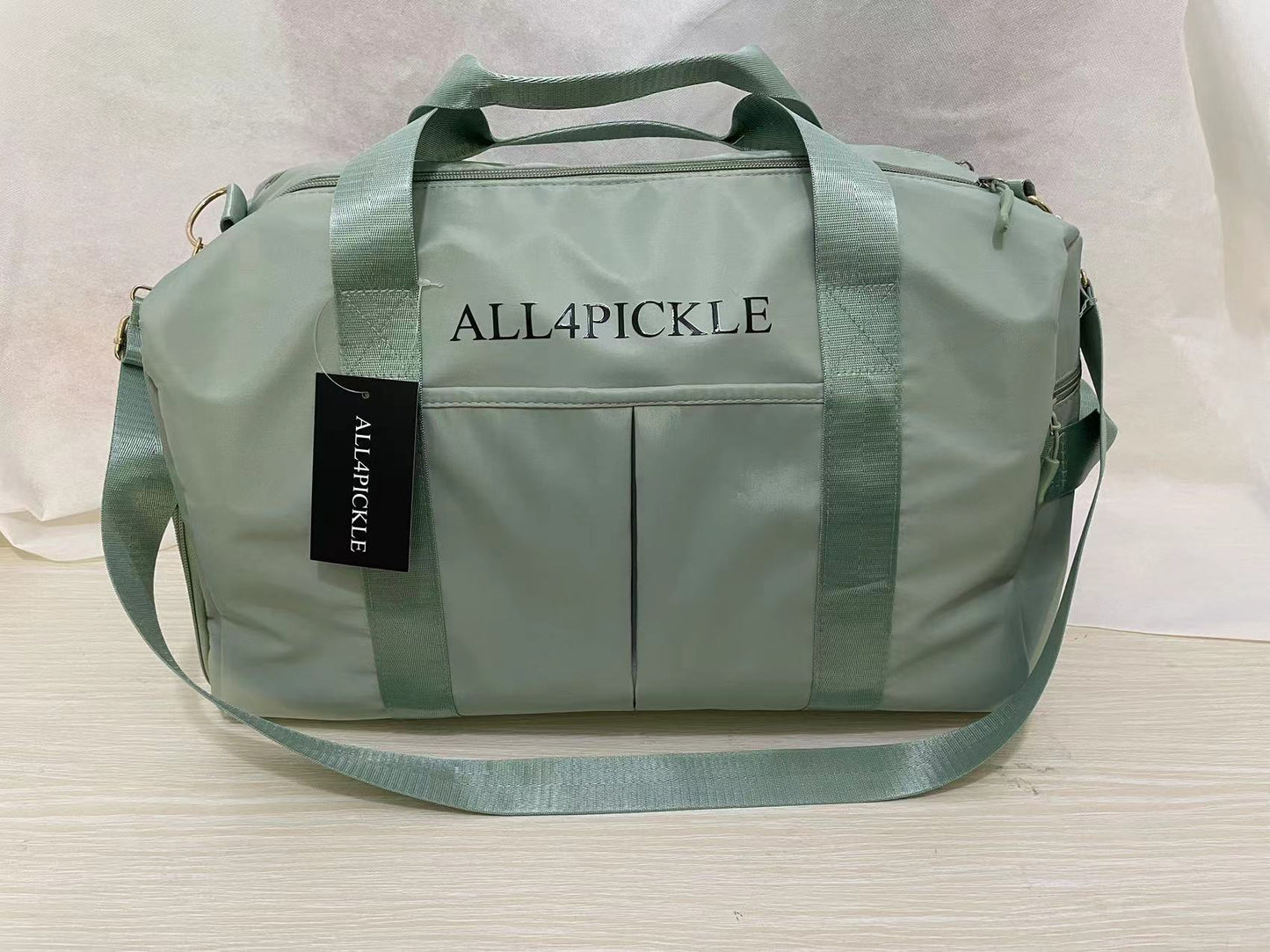 ALL4PICKLE Gym Bag Womens Mens with Shoes Compartment and Wet Pocket