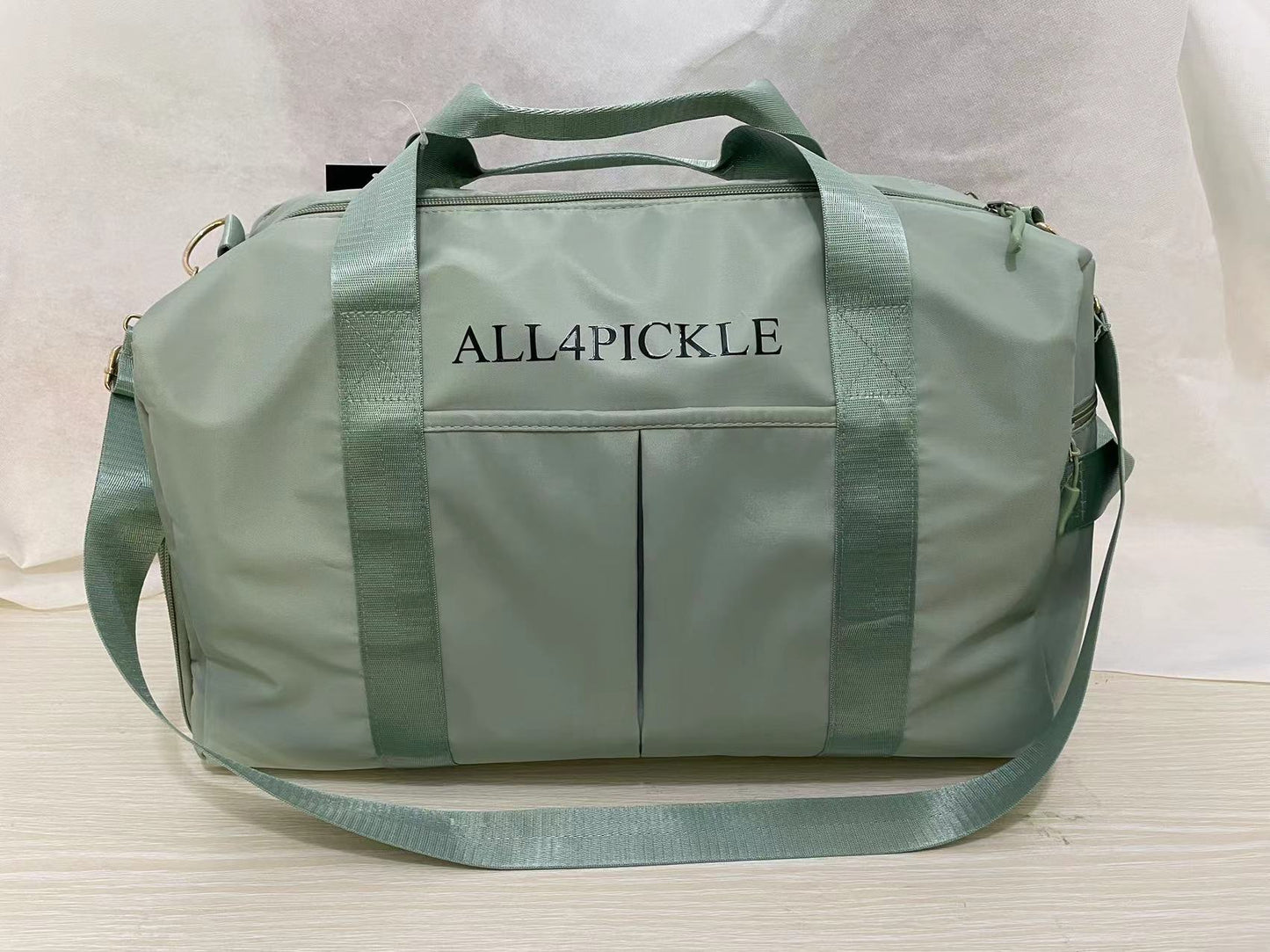 ALL4PICKLE Gym Bag Womens Mens with Shoes Compartment and Wet Pocket