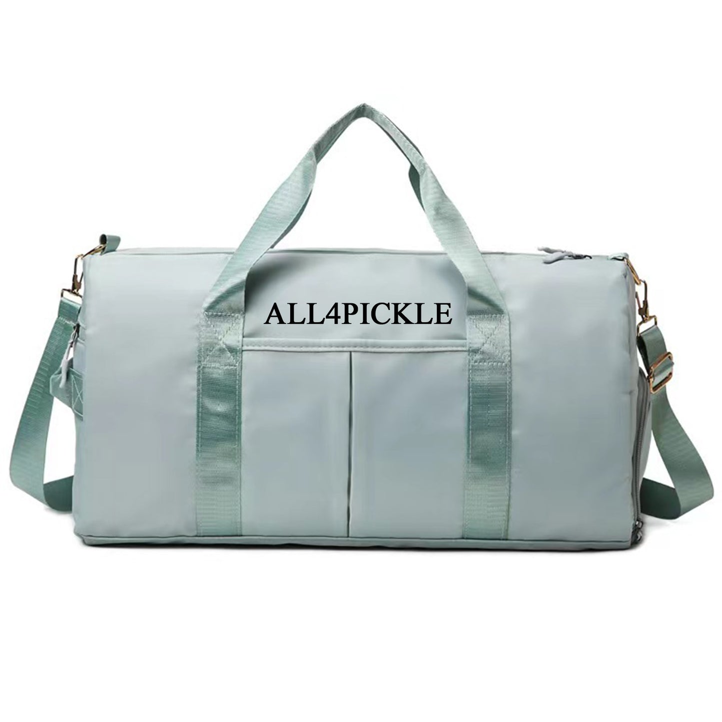 ALL4PICKLE Gym Bag Womens Mens with Shoes Compartment and Wet Pocket