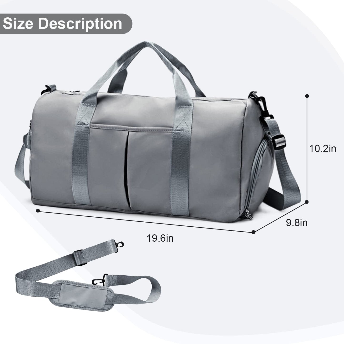 ALL4PICKLE Travel Duffel Bag Gym Bag, Sport Bag